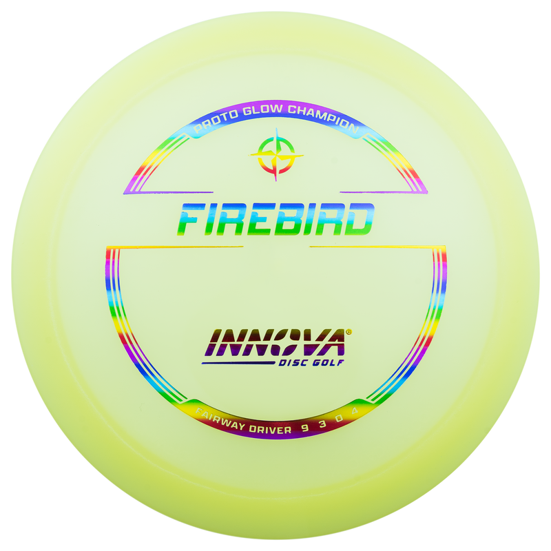 Innova Proto Glow Champion Firebird driver disc, glow and multi color disc