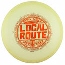 Innova Proto Glow Champion Mako3 midrange disc, Local Route 2026 Circle the Bay stamp, glow disc
