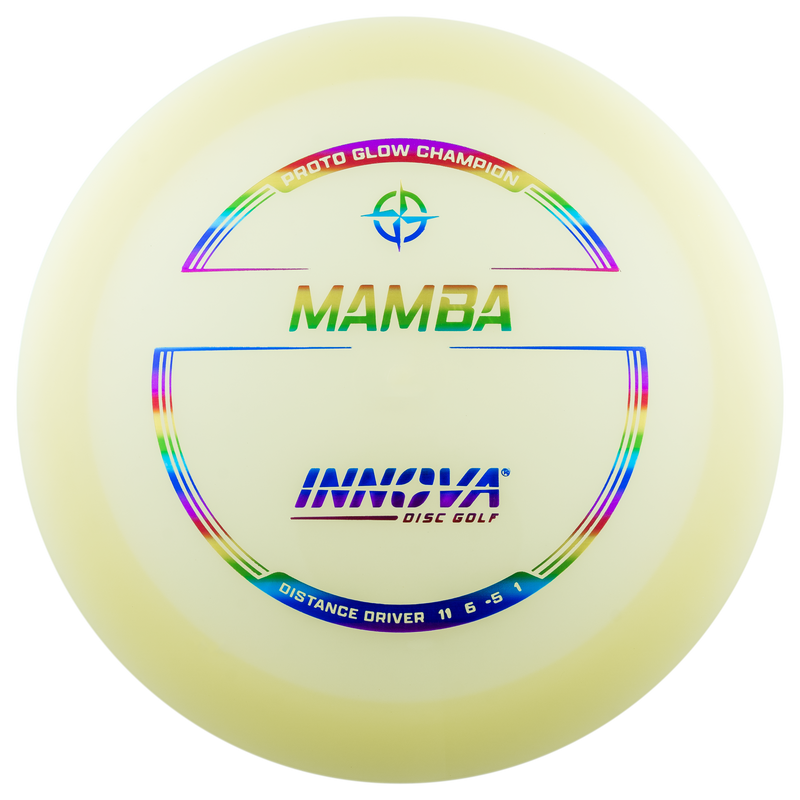 Innova Proto Glow Champion Mamba driver disc, multi color disc