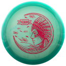 Innova Proto Glow Champion Teebird fairway driver disc, Jennifer Allen 2025 Tour Series stamp, green disc