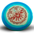 Innova Proto Glow Halo Star Beast driver disc, Anelli Tõugjas-Männiste 2026 Tour Series stamp, white disc with blue rim