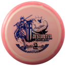 Innova Proto Glow Halo Star Destroyer driver disc, Henna Blomroos 2025 Tour Series stamp, light pink disc with pink rim