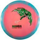 Innova Proto Glow Halo Star Mamba driver disc, Juliana Korver 2026 Tour Series stamp, pink disc with light blue rim