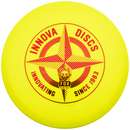 Innova Star Fox midrange disc, First Run Fox Proto Star stamp, yellow disc