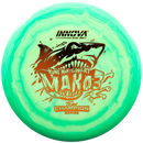 Innova Star Mako3 midrange disc, Kona Montgomery 2025 Tour Series stamp, light green and green disc