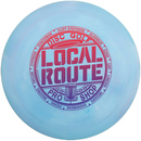 Innova Star Shryke driver disc, Local Route 2026 Circle the Bay stamp, blue disc