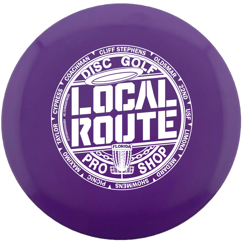 Innova Star Stingray midrange disc, Local Route "Circle the Bay" stamp, purple disc