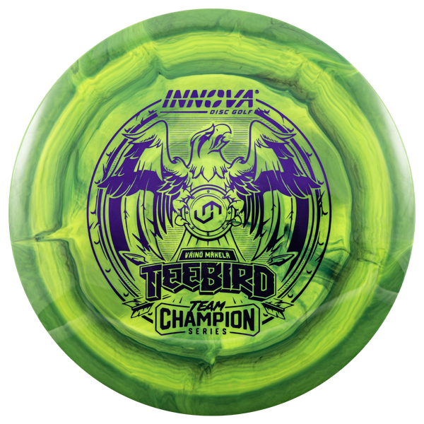 Innova Star Teebird fairway driver disc, Vaino Makela 2025 Tour Series stamp, green and light green disc