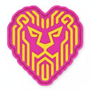 Jeremy Koling Lionheart Hook and Loop PVC Patch for disc golf bags, hats, and ZÜCA MOLLE panels.