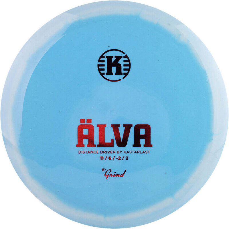 Kastaplast Grind Alva driver disc, blue disc with white rim