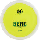 Kastaplast Grind Berg putt & approach disc, yellow disc with white rim