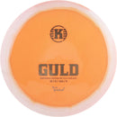 Kastaplast Grind Guld driver disc, orange disc with white rim