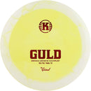 Kastaplast Grind Guld driver disc, yellow disc with white rim