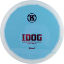 Kastaplast Grind Idog fairway driver disc, blue disc with white rim