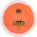 Kastaplast Grind Lots driver disc, orange disc with white rim