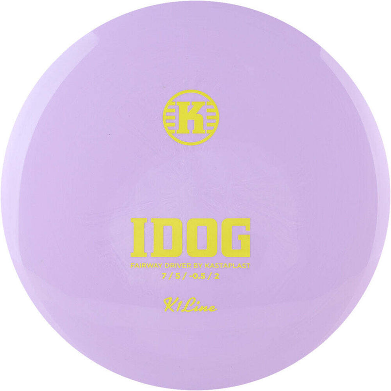 Kastaplast K1 Idog fairway driver disc, light purple disc
