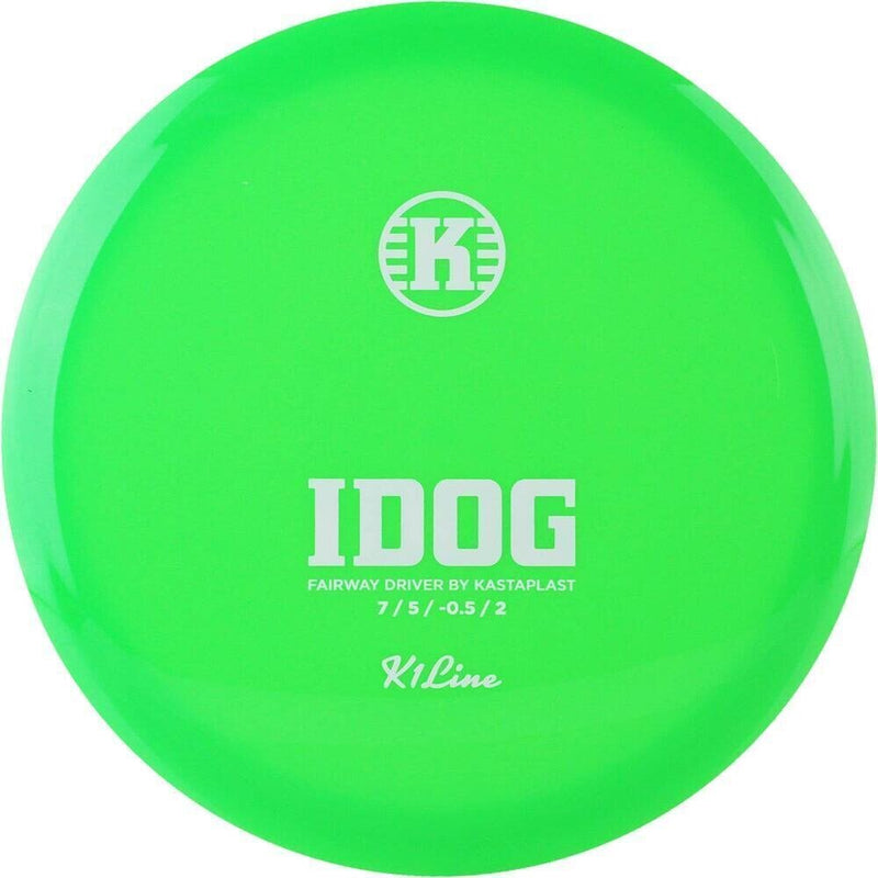 Kastaplast K1 Idog fairway driver disc, lime green disc
