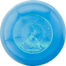 Kastaplast K1 Swirl Berg putt & approach disc, 10 Year Edition stamp, blue and white disc