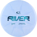 Latitude 64 Gold Burst River fairway driver disc, blue and white disc