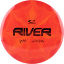 Latitude 64 Gold Burst River fairway driver disc, orange-red and orange disc