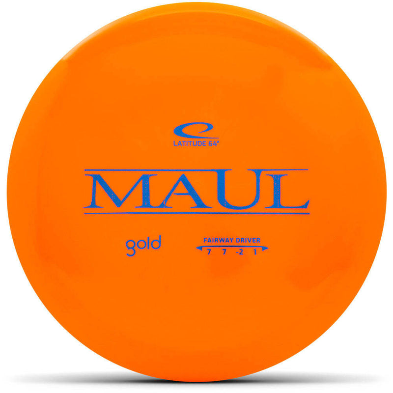 Latitude 64 Gold Maul fairway driver disc, orange disc