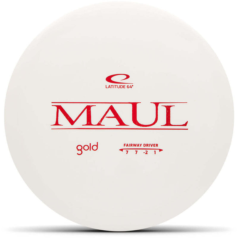Latitude 64 Gold Maul fairway driver disc, white disc
