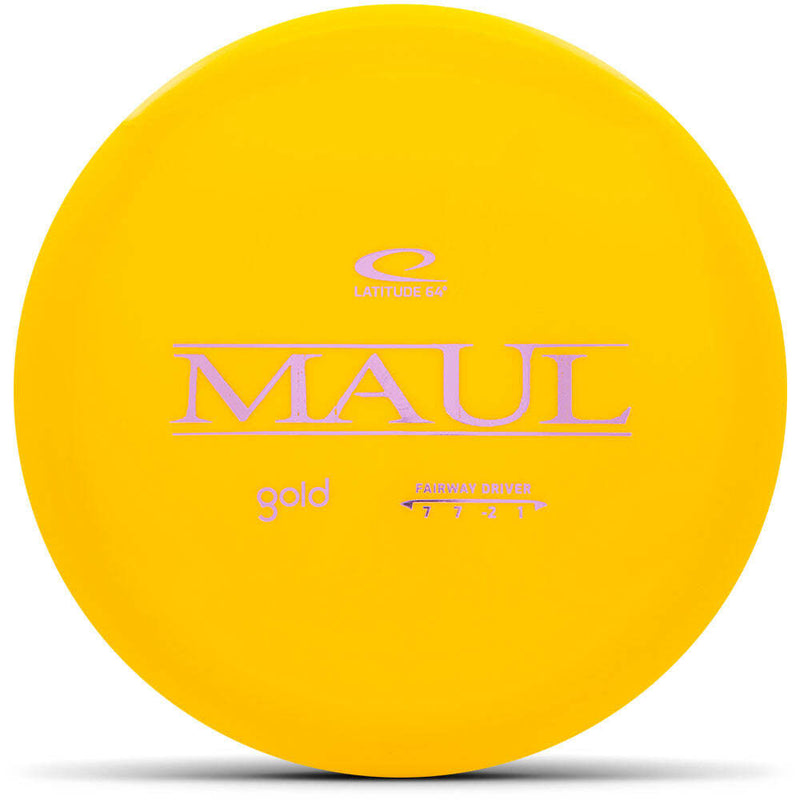 Latitude 64 Gold Maul fairway driver disc, yellow disc