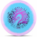 Latitude 64 Gold Orbit Saint Pro driver disc, Kristin Latt 2025 Team Series stamp, turquoise disc with pink rim