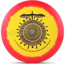 Latitude 64 Gold Orbit Saint Pro driver disc, Kristin Latt 2026 Team Series Saint Pro stamp, yellow disc with red rim