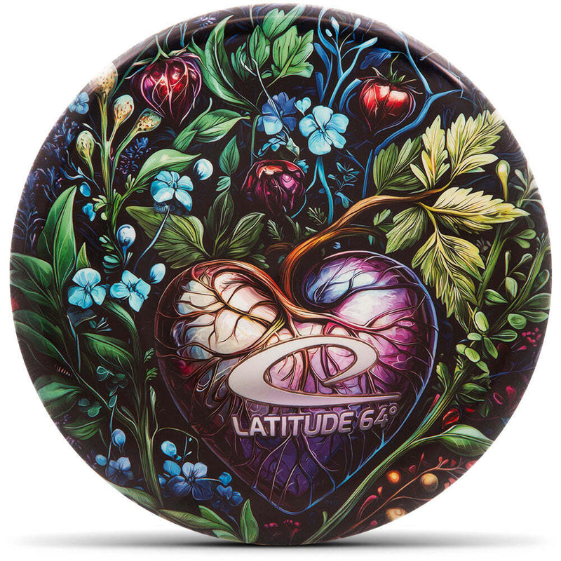 Latitude 64 Gold River fairway driver disc, For The Love of The Game Decodye stamp, white disc