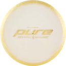 Latitude 64 Opto-Ice Orbit Pure putt & approach disc, 15 Year Anniversary stamp, white disc with gold rim
