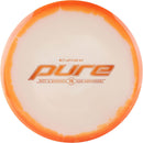 Latitude 64 Opto-Ice Orbit Pure putt & approach disc, 15 Year Anniversary stamp, white disc with orange rim