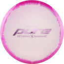 Latitude 64 Opto-Ice Orbit Pure putt & approach disc, 15 Year Anniversary stamp, white disc with pink rim