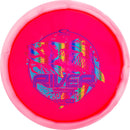 Latitude 64 Opto-Ice Orbit River fairway driver disc, Flying FIsh stamp, red disc with white rim