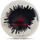 Latitude 64 Opto-Ice Sparkle Splash Diamond fairway driver disc, black and clear disc