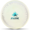 Latitude 64 Opto-Ice Splash Moonshine Pure putt & approach disc, white and clear disc
