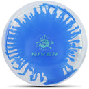 Latitude 64 Opto-Ice Splash River fairway driver disc, blue and clear disc