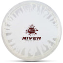 Latitude 64 Opto-Ice Splash River fairway driver disc, white and clear disc
