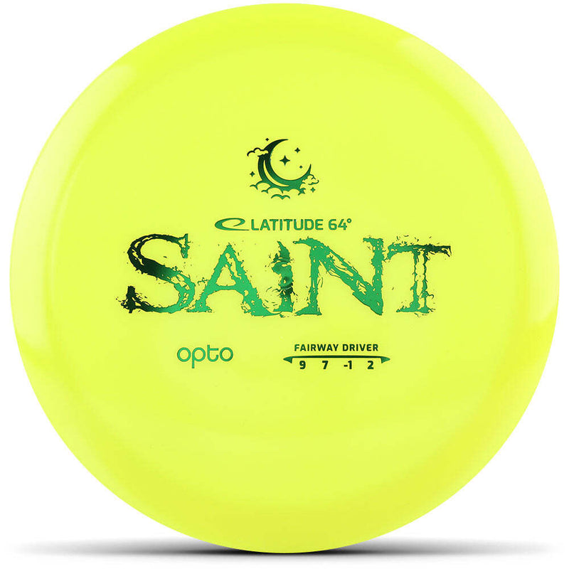 Latitude 64 Opto Moonshine Saint driver disc, yellow disc