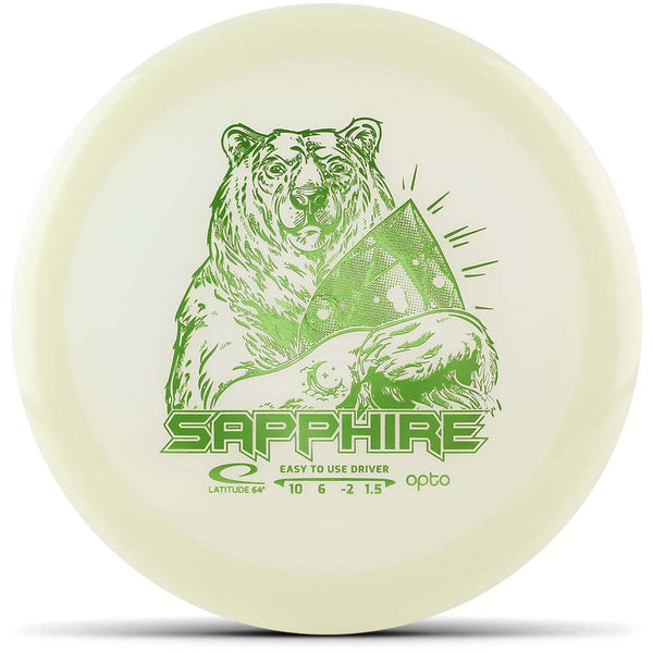 Latitude 64 Opto Moonshine Sapphire driver disc, clear disc