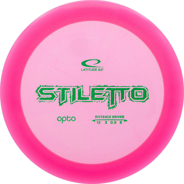 Latitude 64 Opto Stiletto driver disc, pink disc