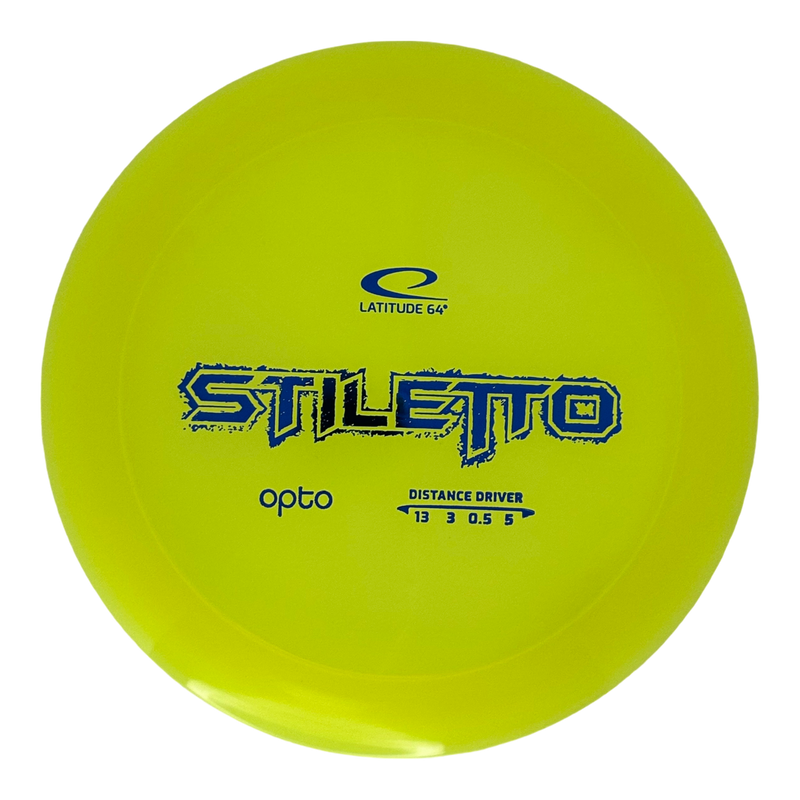 Latitude 64 Opto Stiletto driver disc, yellow disc