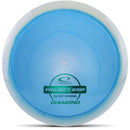 Latitude 64 Project Grip Diamond fairway driver disc, blue disc with clear and light blue rim