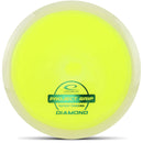 Latitude 64 Project Grip Diamond fairway driver disc, yellow disc with clear rim