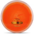 Latitude 64 Project Grip River fairway driver disc, orange disc with white rim