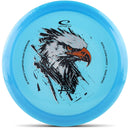 Latitude 64 Royal Clear Sweep driver disc, Isaac Robinson 2026 Team Series stamp, blue disc
