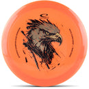 Latitude 64 Royal Clear Sweep driver disc, Isaac Robinson 2026 Team Series stamp, orange disc