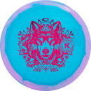 Latitude 64 Royal Grand Orbit Grace driver disc, Kristin Latt 2025 Team Series stamp, blue disc with pink rim