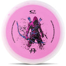 Latitude 64 Zero Medium Moonshine Orbit Peak putt & approach disc, Isaac Robinson 2026 Team Series Peak stamp, pink disc with white and pink rim