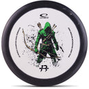 Latitude 64 Zero Medium Moonshine Orbit Peak putt & approach disc, Isaac Robinson 2026 Team Series Peak stamp, white disc with black rim